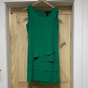 BCBGMaxAzria Asymmetrical Green Dress
